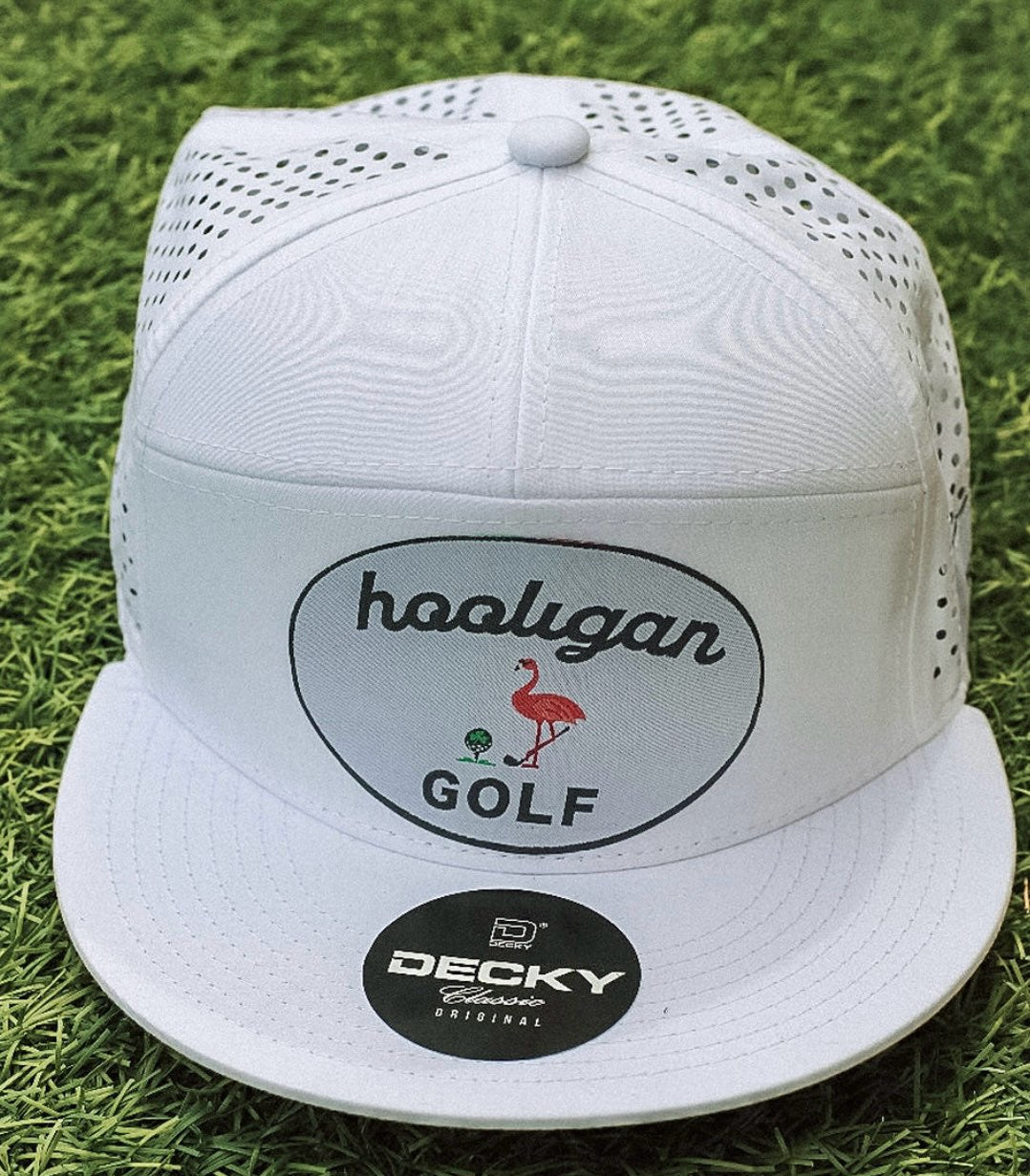 Hooligan, White Golf Pink Flamingo, On the Go Hat