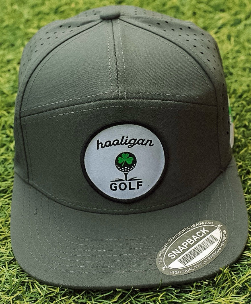 Hooligan, Dark Grey Golf Tee-Up Shamrock, On the Go Hat