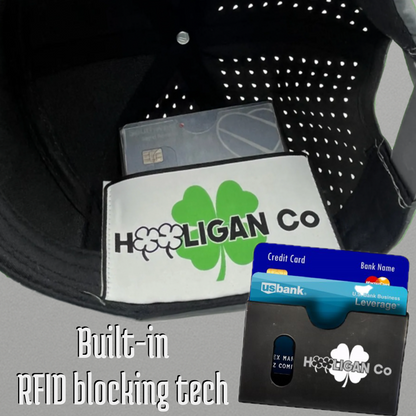 Hooligan, Dark Grey Golf Tee-Up Shamrock, On the Go Hat